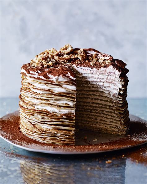 Tiramisu Meets Crêpe In This Decadent Yet Surprisingly Easy Layer Cake Serve At A Dinner