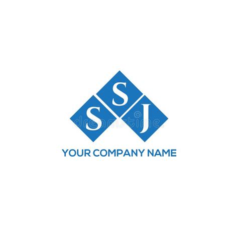 Ssj Letter Logo Design On White Background Ssj Creative Initials
