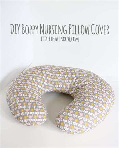 You can make your own boppy pillow cover with this easy tutorial! DIY Boppy Nursing Pillow Cover - Little Red Window
