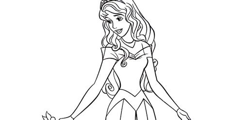 Gambar Mewarnai Princess Aurora