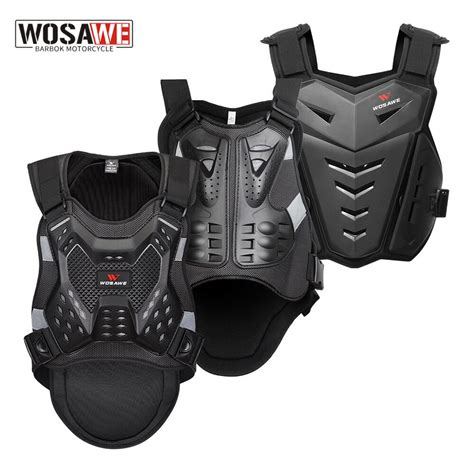 Wosawe Adult Mtb Motocross Armor Snowboard Ski Chest Body Protection Motorcycle Racing Turtle