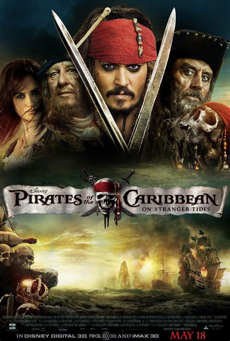 Pirates Of The Caribbean On Stranger Tides Posters Johnny Depp Photo