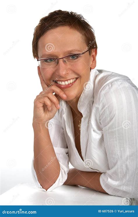 Intelligent Looking Female Stock Photo Image Of Catching