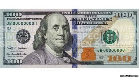 Us Releases 100 Banknote With New Security Features Bbc News