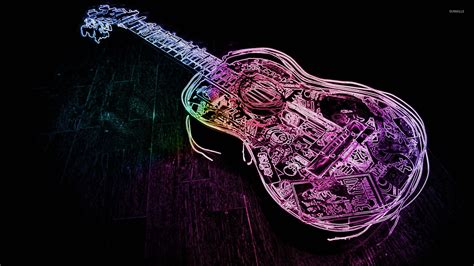 Download Neon Guitar Wallpaper Gallery