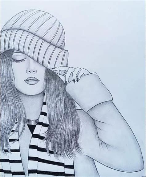 Girl Pic In 2022 Pencil Drawings Of Girls Girl Drawing Sketches