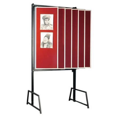 Velvet Cloth Surface Red Bulletin Board Stand Board Size Inches 15