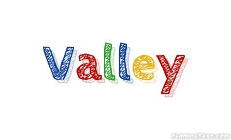 Valley Лого Бесплатный инструмент для дизайна имени от Flaming Text