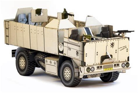Papermau Tatra Sot Long Range Patrol Vehicle Paper Model In 143