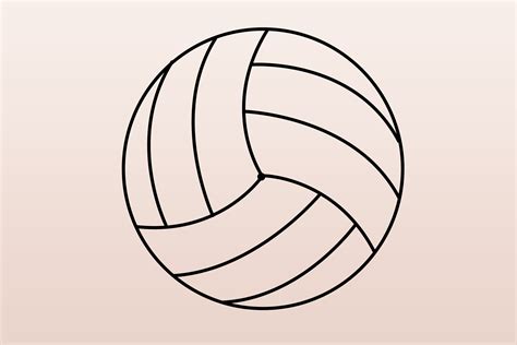 Comment Dessiner Un Ballon De Volley‑ball 5 étapes