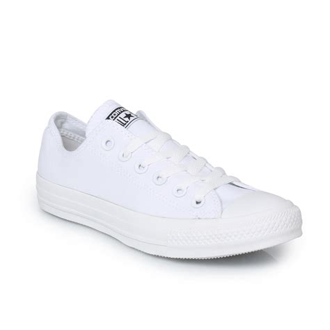 Converse White Low Top Spec Chuck Taylor Mens Womens Sneaker Trainers