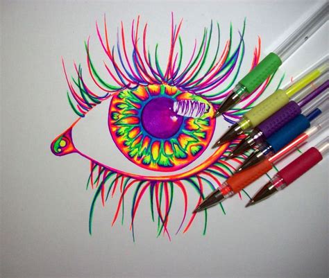 To make this easier, try rolling your wrist as you pull with your middle finger. WIP, gel pens | Gel pen art, Pen art, Sharpie art