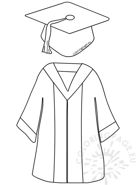 Graduation Cap Coloring Page At Free Printable