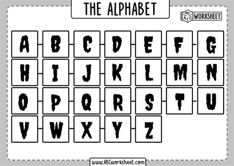 Full Alphabet Letter Identification Printables Images And Photos Finder