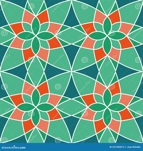 Geometric Mosaic Seamless Pattern Stock Vector Illustration Of Form