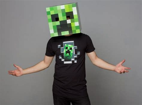 Jnx Minecraft Creeper Head Clothing Inspired By Video Games And Geek