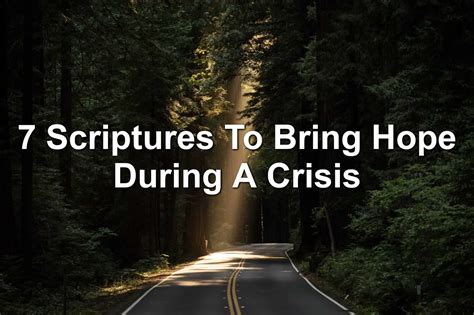 7 Scriptures To Bring Hope During A Crisis