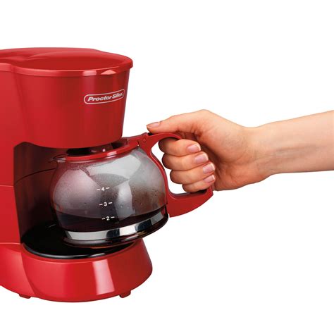 4 Cup Coffee Maker Red Model 48133 Proctor Silex