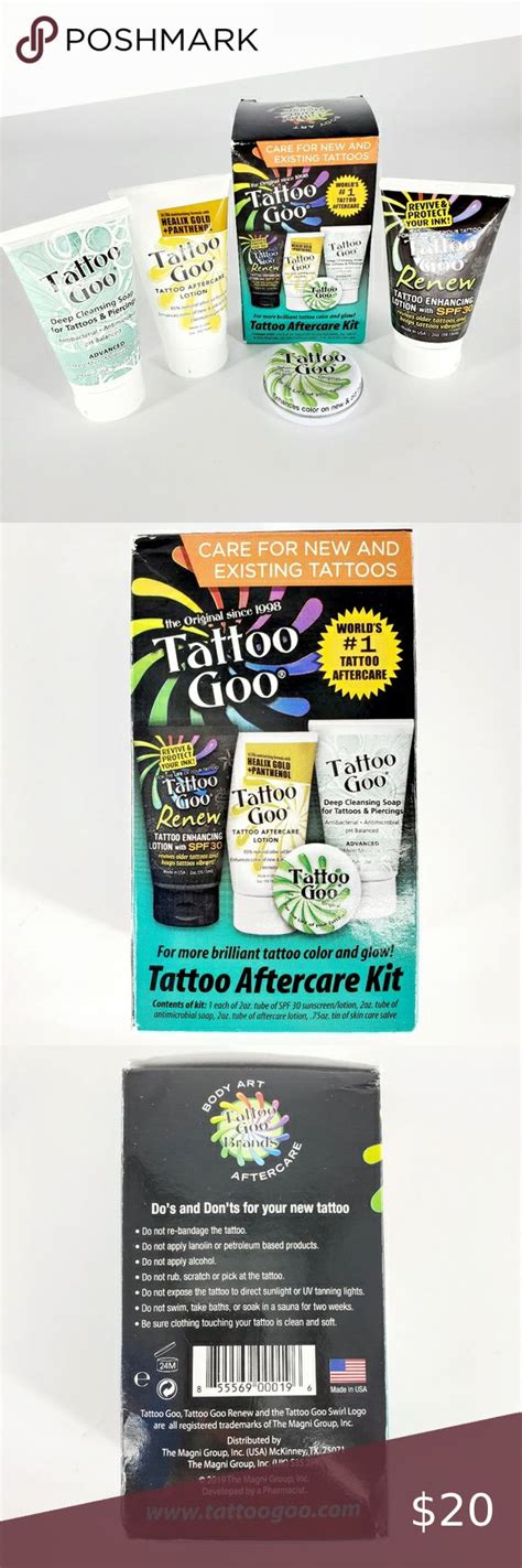 Tattoo Goo Tattoo Aftercare Kit Brand New In Its Original Box Tattoo