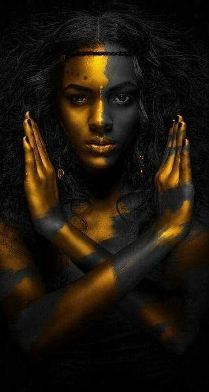 Pin By Theresa Courtright On People Black Women Art Body Painting Portrait