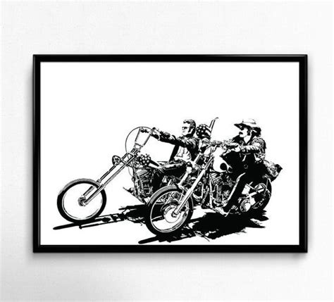 Easy Rider Art Print Original Illustration Of The Pop Etsy In 2021