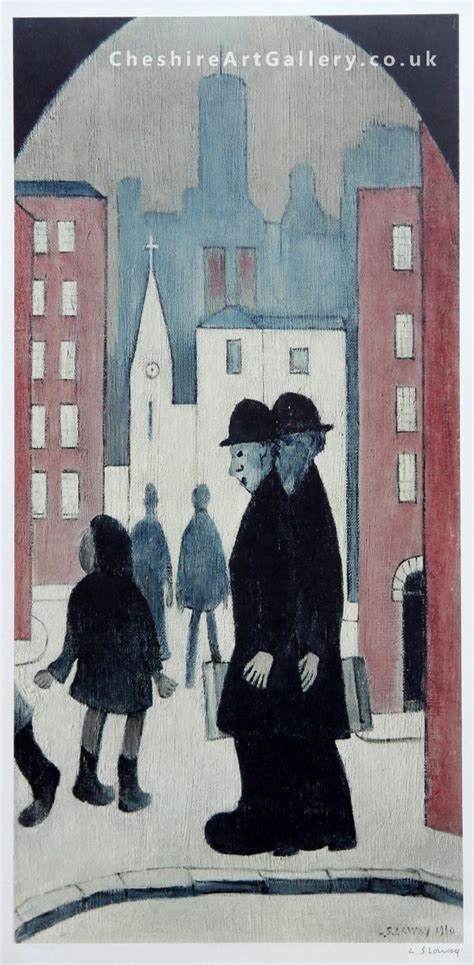 L S Lowry Street Scene Signed Limited Edition Print Ask