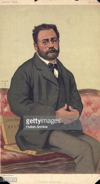 French Novelist Emile Zola Original Publication Vanity Fair Men