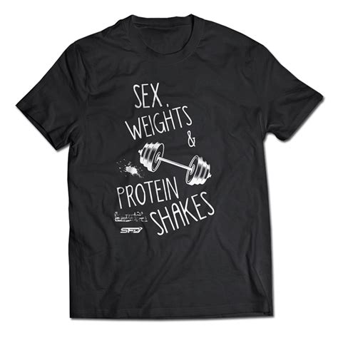 39 Pln • T Shirt Sex Weights And Protein Shakes 1szt Sfd Nutrition