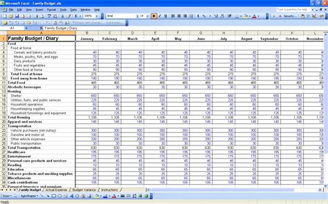 personal budget spreadsheet excel spreadsheet