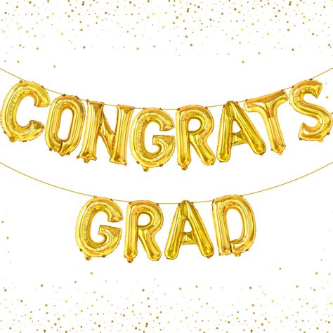 Buy Katchongold Congrats Grad Balloons 16 Inch Congrats Balloons