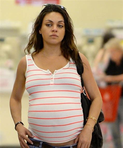 20 Picturess Of Mila Kunis Pregnant That Ashton Cant Get Enough Of