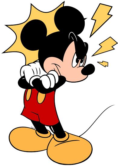 Angry Mickey Mouse Angry Face 390x551 Png Download