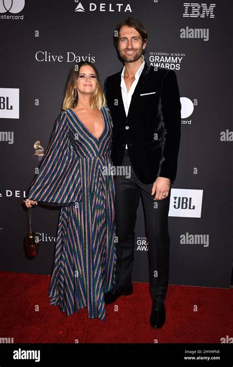 Maren Morris And Ryan Hurd Attending The Recording Academy And Clive