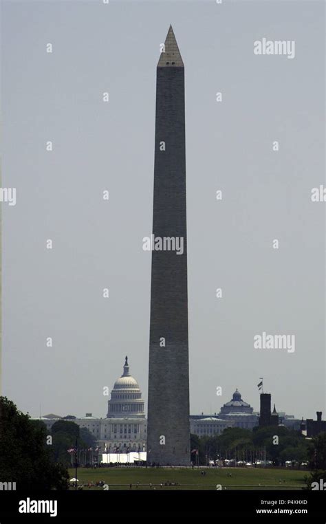 United States Washington Dc Washington Monument Obelisk Built To