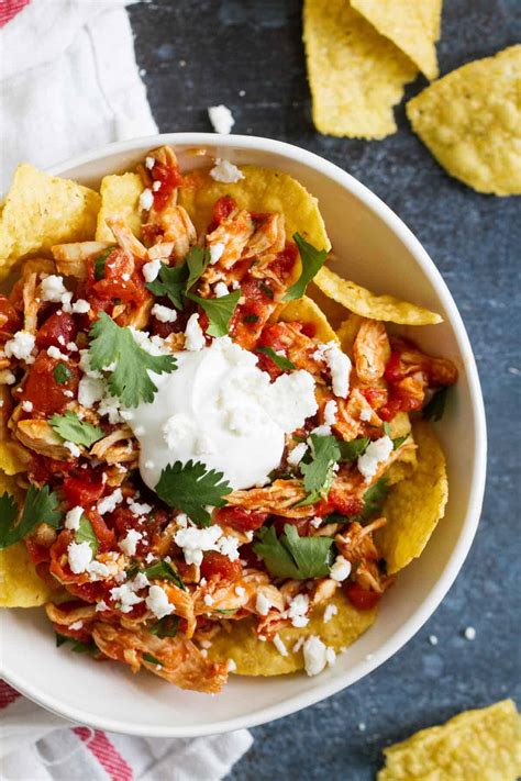 Easy Shredded Chicken Chilaquiles Recipe Taste And Tell