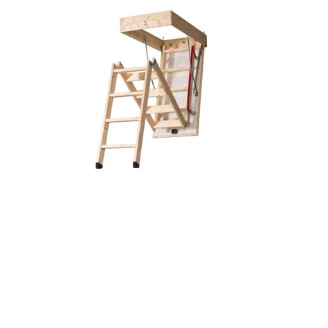 Djm Deluxe 3 Section Eco Timber Loft Ladder With Insulated Hatch Djm Direct