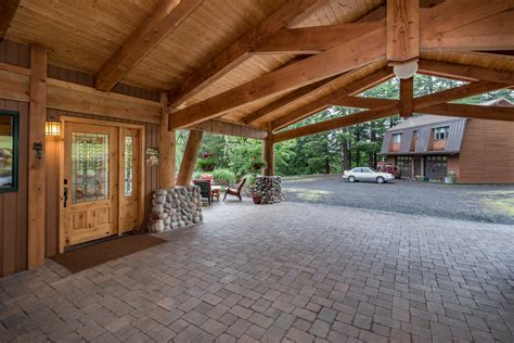 Thanks to our customer in spain for the nice pic. Damascus, OR Residence | Carport, Garden Art Piece & Interior Exposed Beam - Rustic - Garage ...