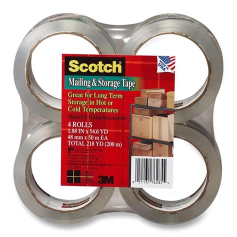 3m Super Clear Packaging Tape 3650 4 Mmm36504 36504