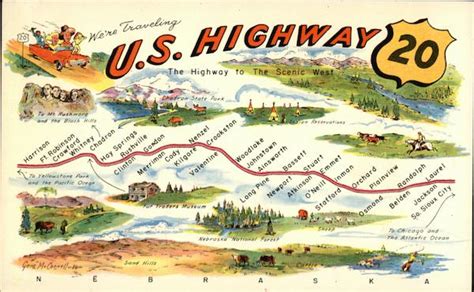 Map Of Us Highway 20 Maps
