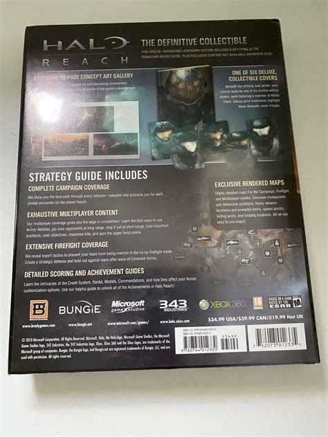 Halo Reach Legendary Edition Guide Video Gaming Video Games Xbox On