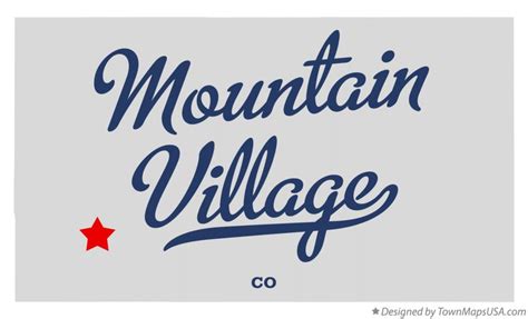 Map Of Mountain Village Co Colorado