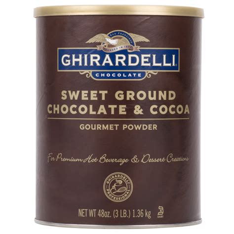 Baking soda, chocolate curls, bittersweet baking chocolate, unsalted butter and 14 more. Ghirardelli 3 lb. Sweet Ground Chocolate & Cocoa Powder