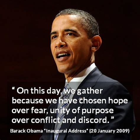 Barack Obama “on This Day We Gather Because We Have Chosen”