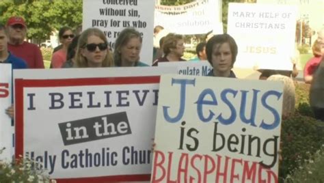 Over 1000 Christians Protest Against Satanic Black Mass In Oklahoma