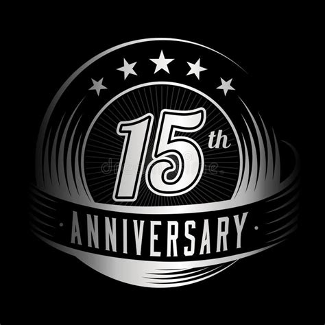 15 Years Anniversary Design Template 15th Anniversary Celebrating Logo