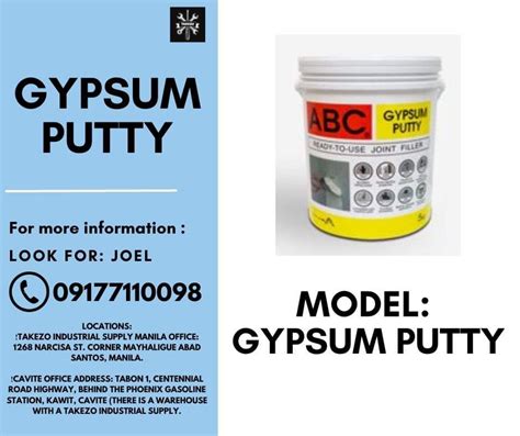 Gypsum Putty Commercial And Industrial Industrial Equipment On Carousell