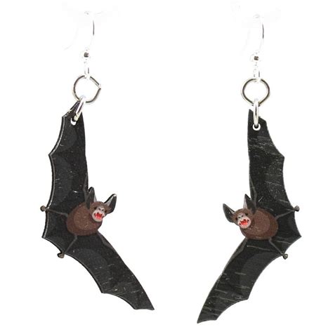 Spooky Bat Earrings 1589