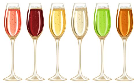 Champagne In Tall Glass 301115 Vector Art At Vecteezy