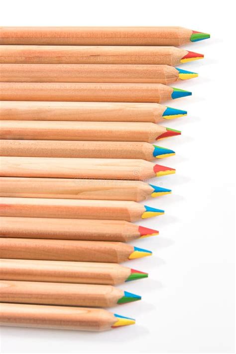 Colored Pencils Made Of Wood Stock Image Image Of Brown Design