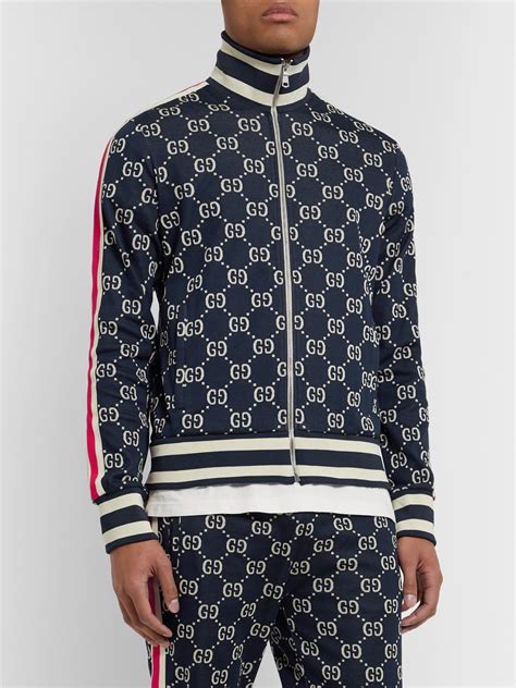 Gucci Gg Jacquard Cotton Jacket In 4245blured Modesens